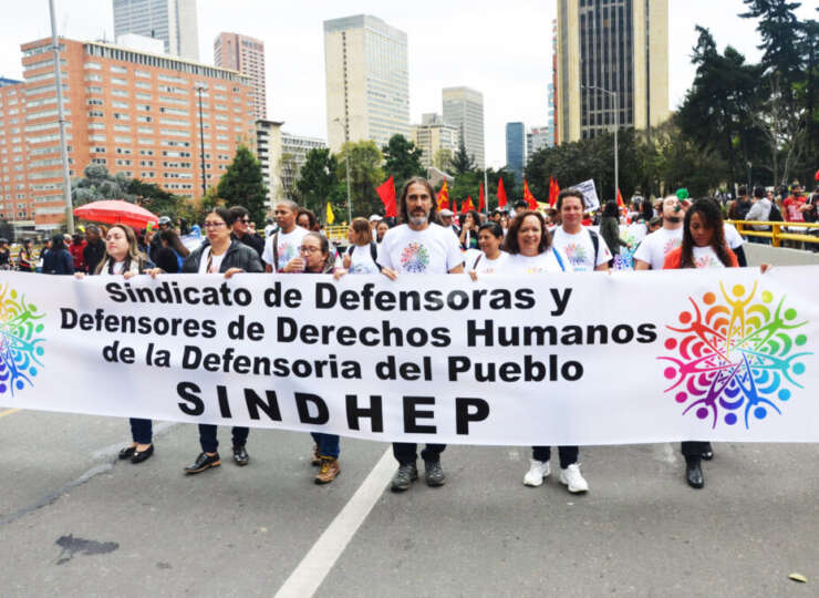El Fondo de Fortalecimiento y Protección FFP, rechaza las amenazas contra la vida del defensor de Derechos Humanos y presidente del sindicato SINDHEP, William Salazar Valencia
