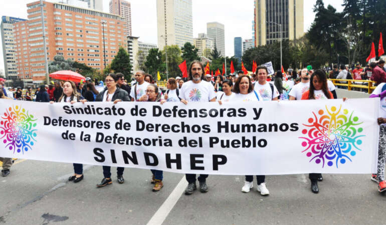 El Fondo de Fortalecimiento y Protección FFP, rechaza las amenazas contra la vida del defensor de Derechos Humanos y presidente del sindicato SINDHEP, William Salazar Valencia