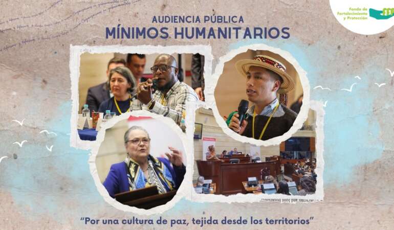 Los Mínimos Humanitarios para una Cultura de Paz, un llamado a la protección a líderes y lideresas sociales